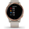 Часы GARMIN VENU ROSE GOLD STAINLESS STEEL BEZEL WITH LIGHT SAND CASE AND SILICONE BAND 10559