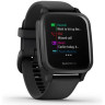Часы GARMIN VENU SQ – MUSIC EDITION SLATE ALUMINUM BEZEL WITH BLACK CASE AND SILICONE BAND 010-02426-10