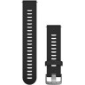 Ремешок GARMIN QUICK RELEASE BANDS (20 MM) BLACK WITH STAINLESS HARDWARE 11662
