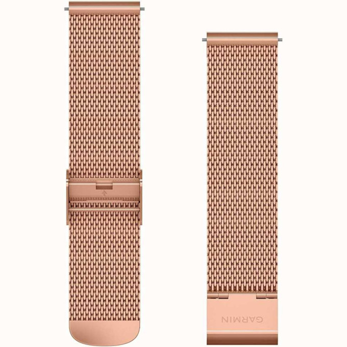 Ремешок сменный для GARMIN VIVOMOVE, LUXE, 20MM, MILANESE, ROSE GOLD 010-12924-24