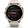 Смарт-часы GARMIN FENIX 8 – 43 мм, AMOLED Sapphire, золотистые с силиконовым ремешком цвета туманный серый/темный песчаник 010-02903-11