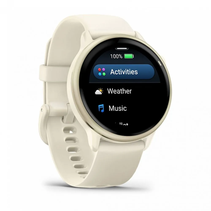 Смарт-часы GARMIN VIVOACTIVE 6 LUNAR GOLD WITH BONE BAND 010-02985-41